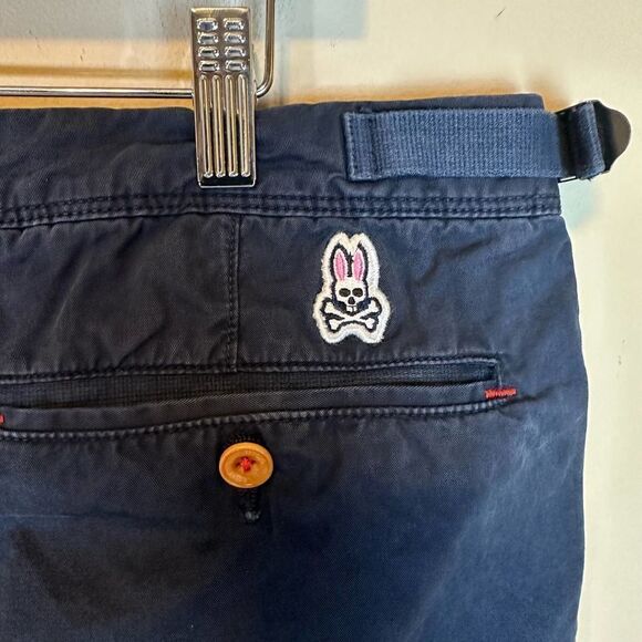 Psycho Bunny Navy Blue Chino Shorts Men’s 38 x 9 Read - Picture 2 of 11